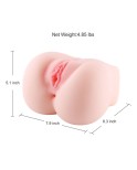 2.2 kg (4.85 lb) Virgin Pussy Ass Doll,3D Realistic Male Masturbator Ass Vagina Anal Sex Toys for Male Masturbation