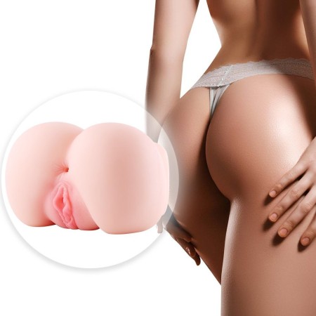 Hismith Life Size Ass Pussy Anal Sex Toy,3D Realistic Vagina Anus Butt Male Masturbator for Men Masturbation(4.85 Pounds)