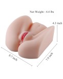 2 kg (4.4 lb) Sex Doll con ano y vagina realistas para la masturbación masculina