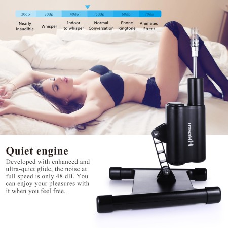 Hismith remote controlled Cannon series sex machine complete with body-safe dildo