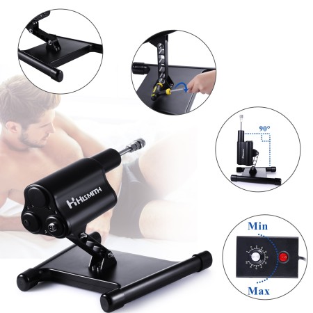 Hismith remote controlled Cannon series sex machine complete with body-safe dildo